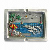 Product Size:  9.2 x 7cm
Product Packing: 1pc/12pc/48pc/1.0'
Product Desc: Pewter Ashtray with Marine Pattern \r\n