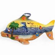 Product Size: (L) 8 x (W) 4.8 x (H) 1.0cm
Product Packing: 12/48 pieces per 0.8'
Product Desc: Fish-shaped Refrigerator Magnet