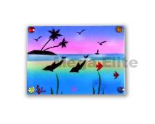 Product Size: L：7.0CM W：5.0CM H：0.8CM
Product Packing: 1DZ/24DZ/1.2
Product Desc: RECTANGLE AIRBRUSHED MAGNET 