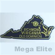 产品尺寸:7.6*3.5CM
包装方式: 6PCS/ 12DZ (144PCS)/60DZ/1.05‘
说明: VIRGINIA磁片底色為兰色,印字/图为金黄色