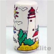 Product Size: 7.7*4.5
Product Packing: 1DZ/20DZ/2.2‘
Product Desc: Ceramic salt & pepper set with stain-look design