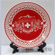Product Size: 10.3*10.3*1.5
Product Packing: 12PC/12DZ/1.77'     48*29*36CM
Product Desc: 4 PORCELAIN WHITE PLATE WITH BLACK PLASTIC STAND